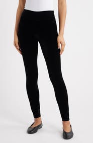 Hue High Waist Velvet Leggings