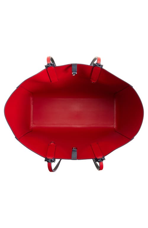 Christian Louboutin Large Cabata Soft Leather Tote Bag In Blue Navy