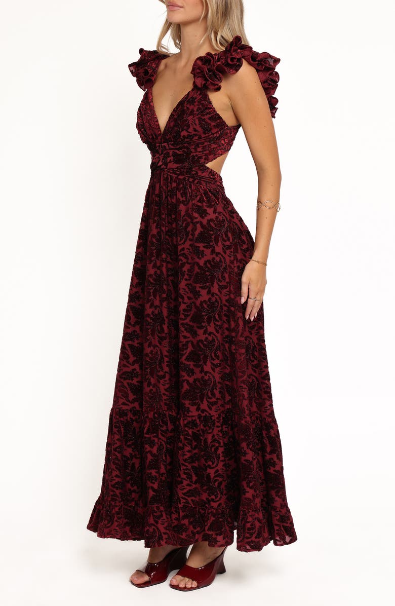 Petal & Pup Harmony Beaded Cutout Maxi Dress, Alternate, color,