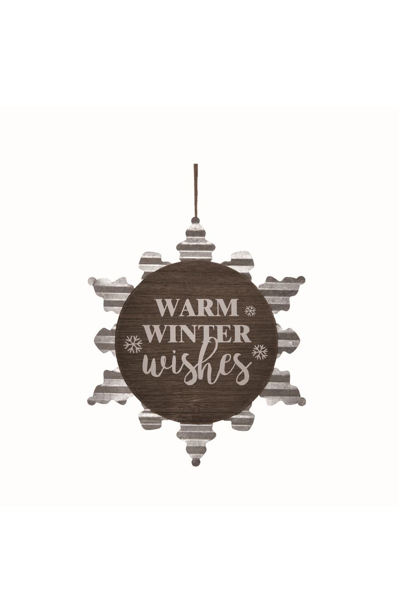 Transpac Metal Multicolor Christmas Snowflake Wall Decor, Main, color,