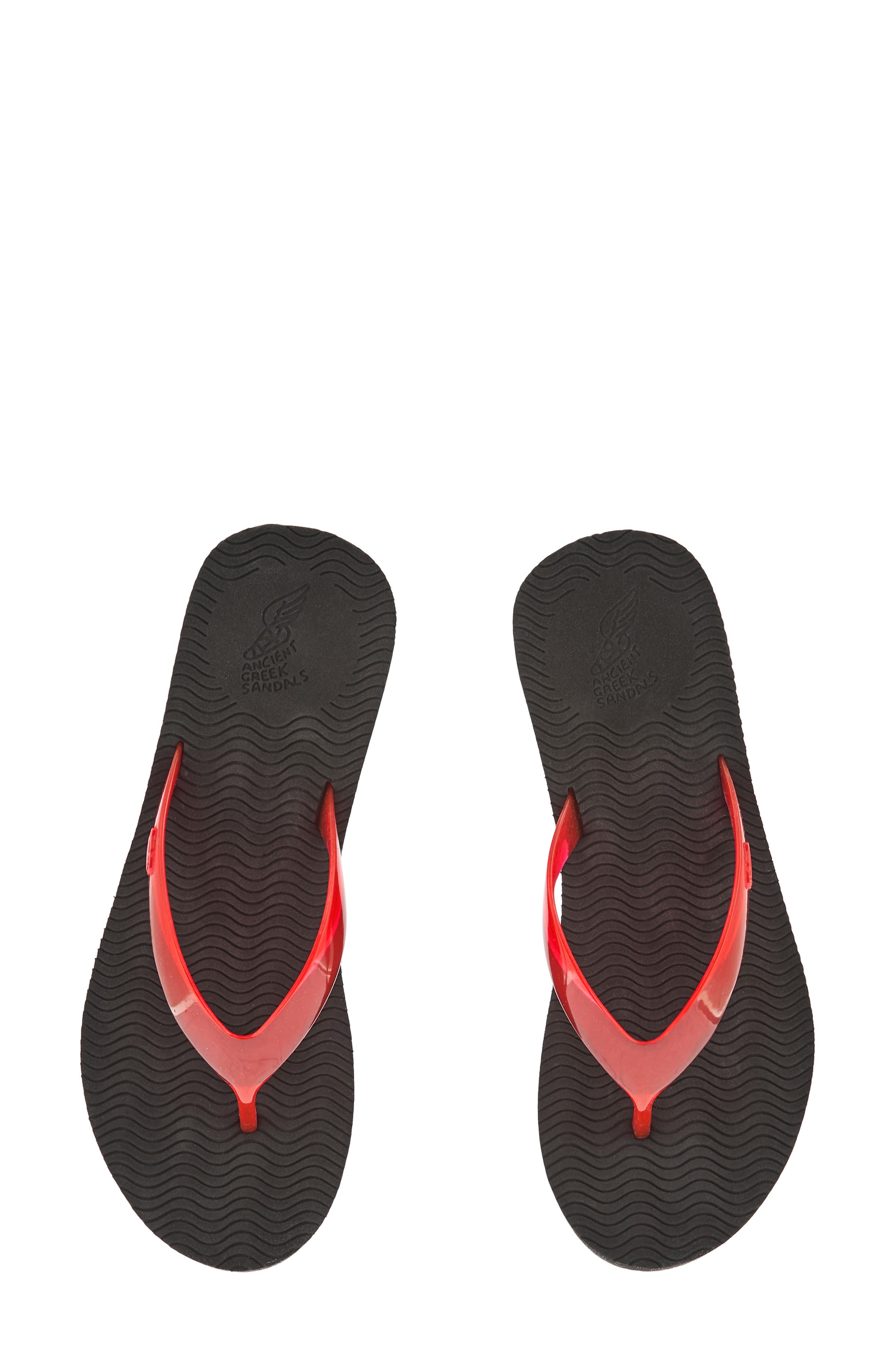 Ancient Greek Sandals Etheria Platform Wedge Flip Flop, Alternate, color, Red