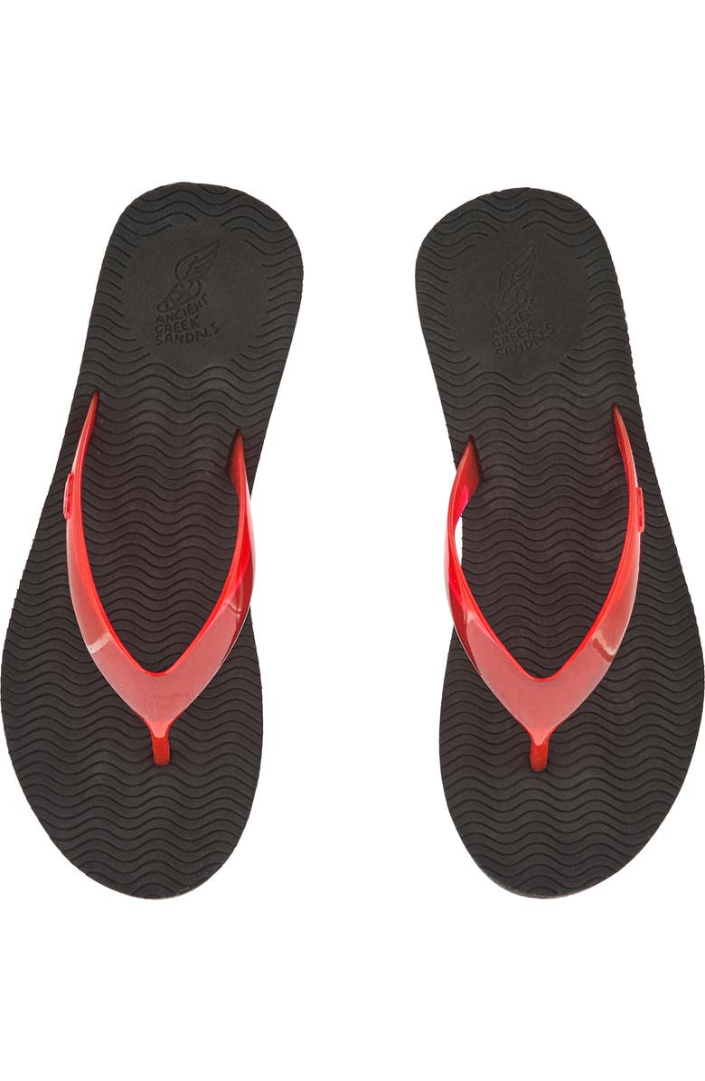 Ancient Greek Sandals Etheria Platform Wedge Flip Flop, Alternate, color, Red