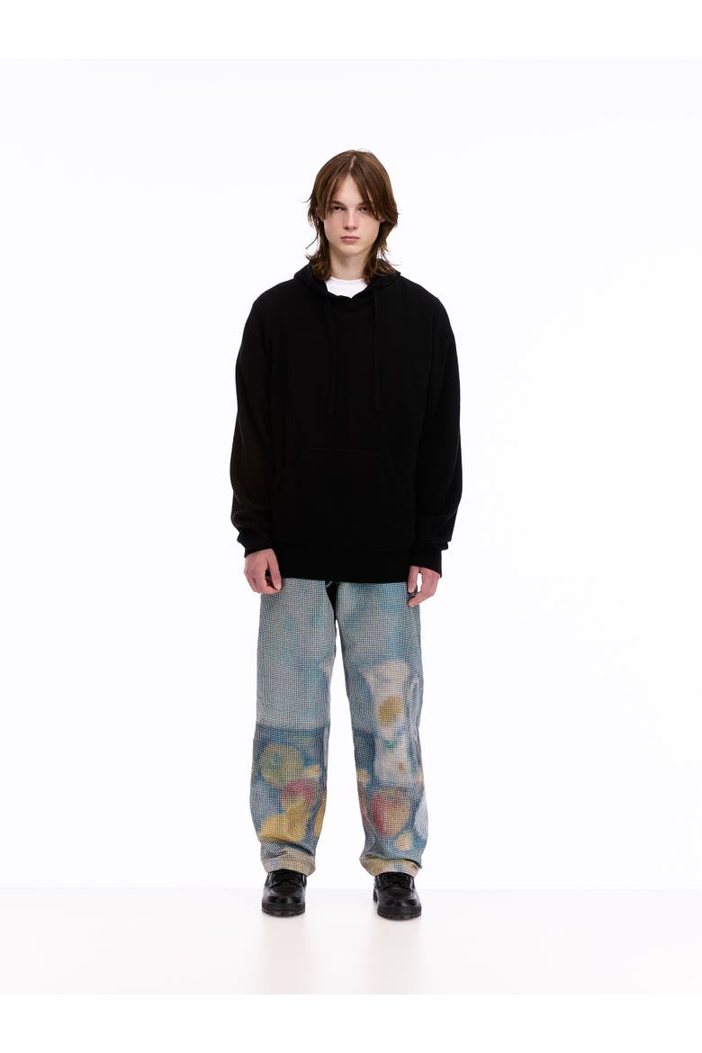Knitted Hoodie, Alternate, color, Black