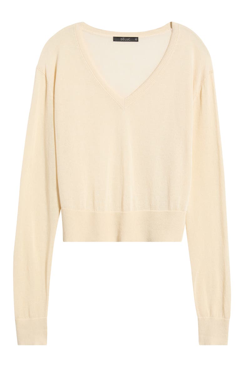 Granadella V-Neck Sweater, Alternate, color, ECRU