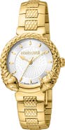 Roberto Cavalli by Franck Muller Snake Swiss Quartz Bracelet Watch, 32mm