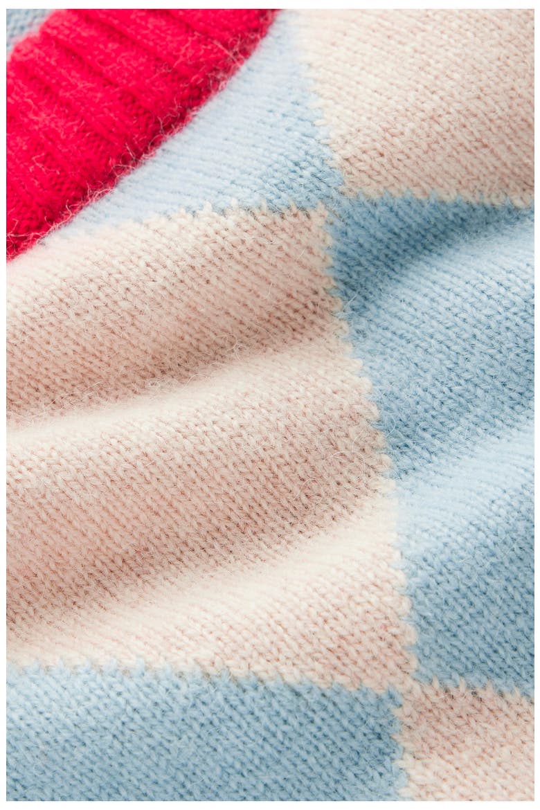 Ariadne Alpaca Blend Sweater, Alternate, color, BLUE, ARGYLE