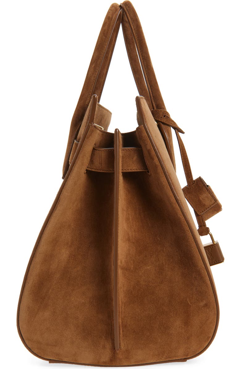 Saint Laurent Large Sac de Jour Suede Tote, Alternate, color,