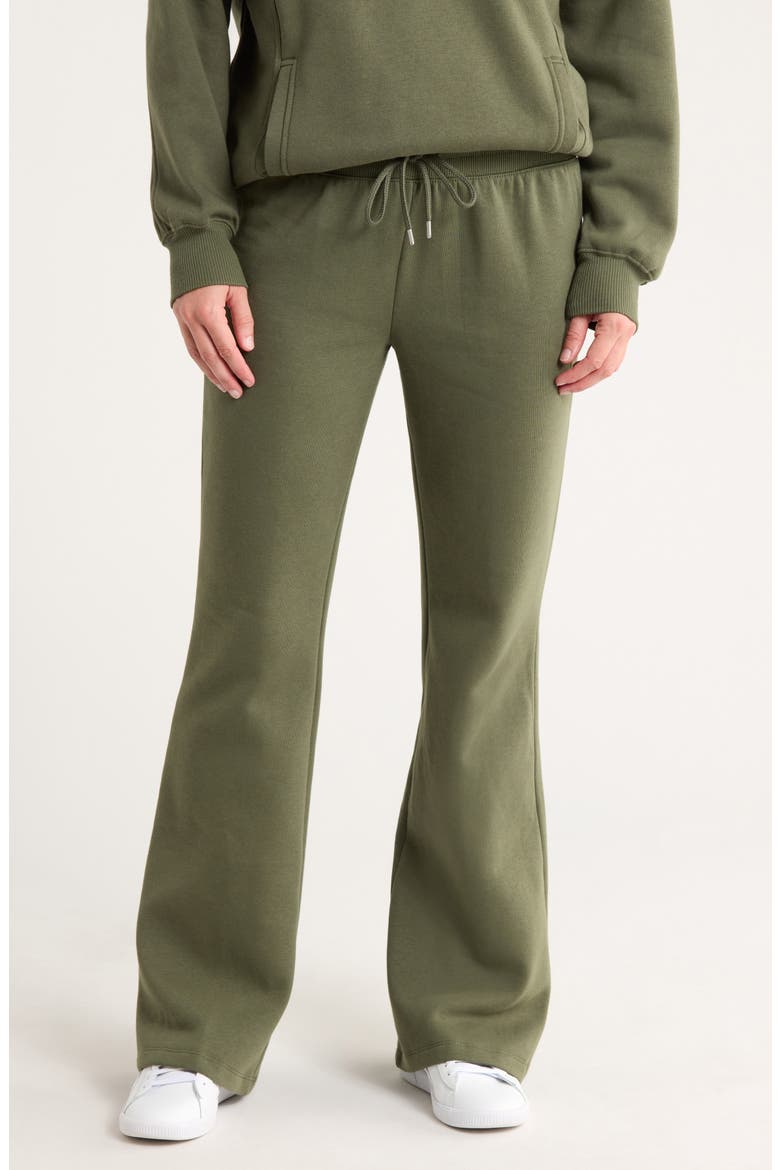 Flare Sweatpants, Main, color, GREEN BEETLE