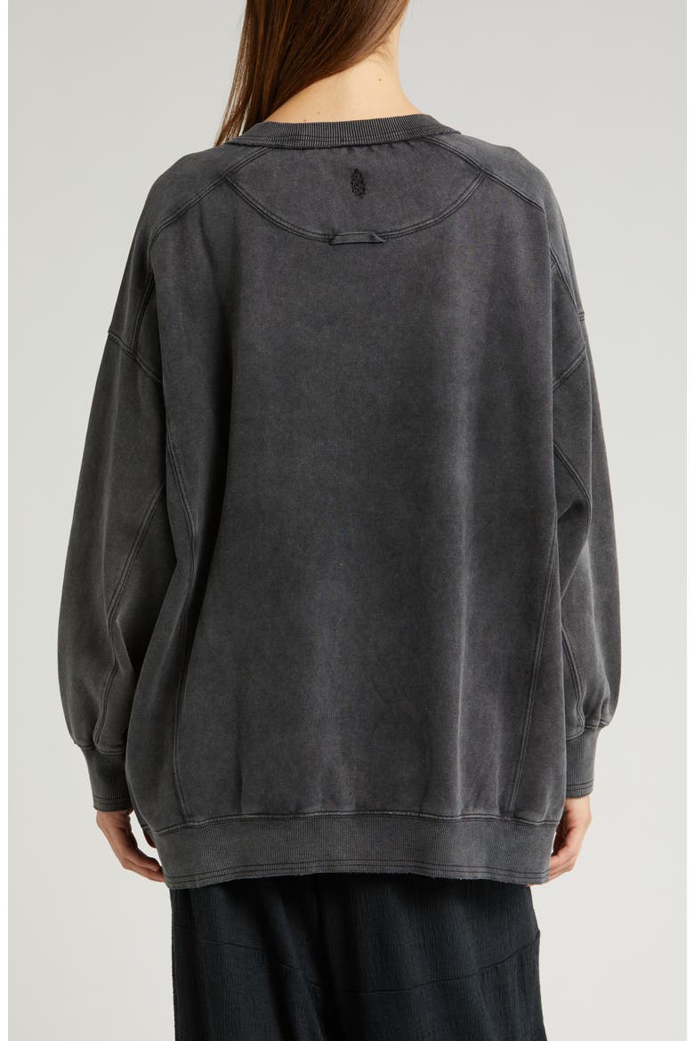 FP Movement Intercept Oversized Sweatshirt, Alternate, color, BLACK