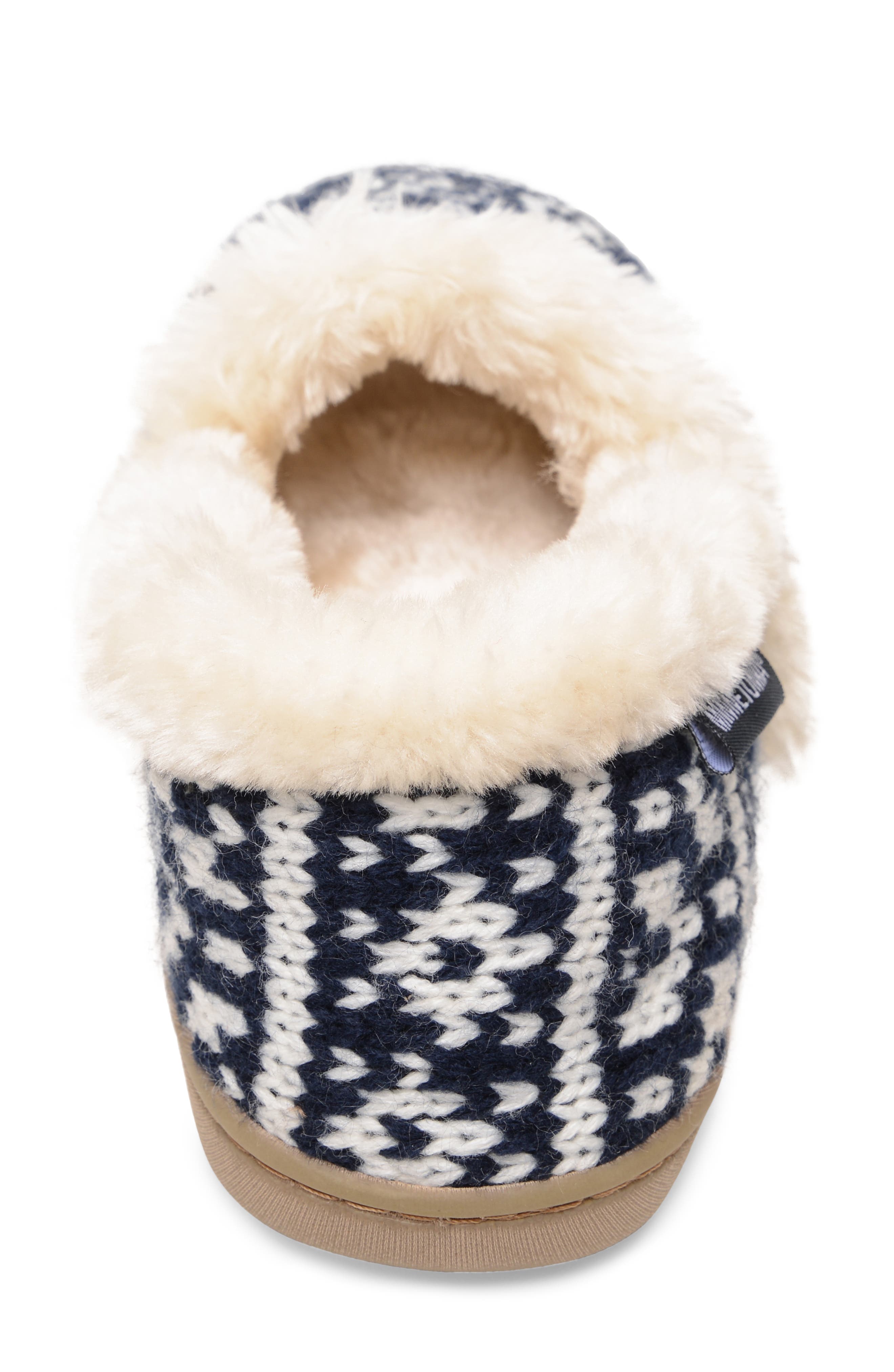 Minnetonka Dina Slipper, Alternate, color, Navy Multi