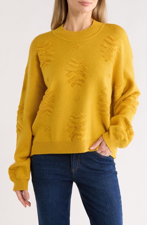 Textured Crewneck Sweater