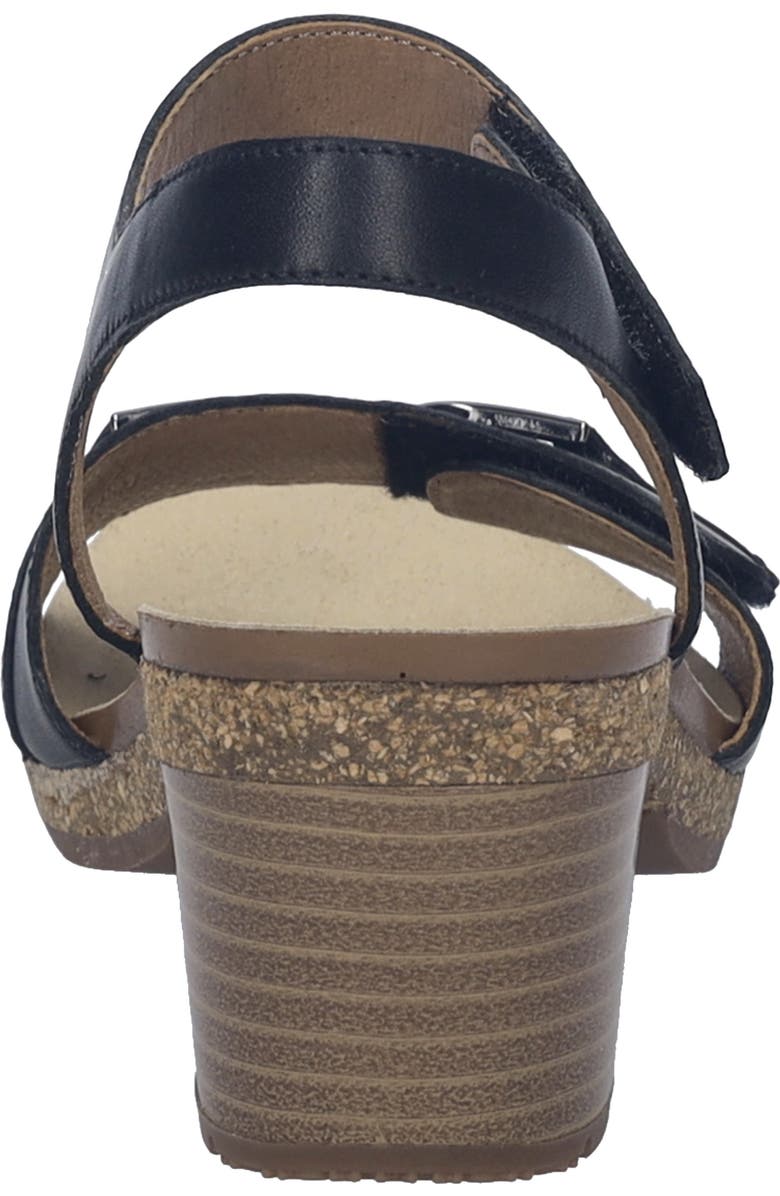 Josef Seibel Grace Ankle Strap Sandal, Alternate, color, Black