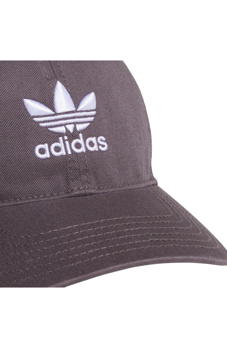 adidas Originals Relaxed Cotton Baseball Cap, Alternate, color, Grey Strata/ White