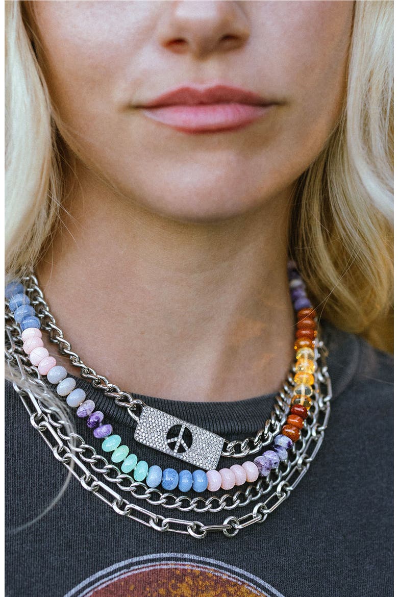 Rainbow Opal Candy Necklace, Alternate, color, Pastel Opal