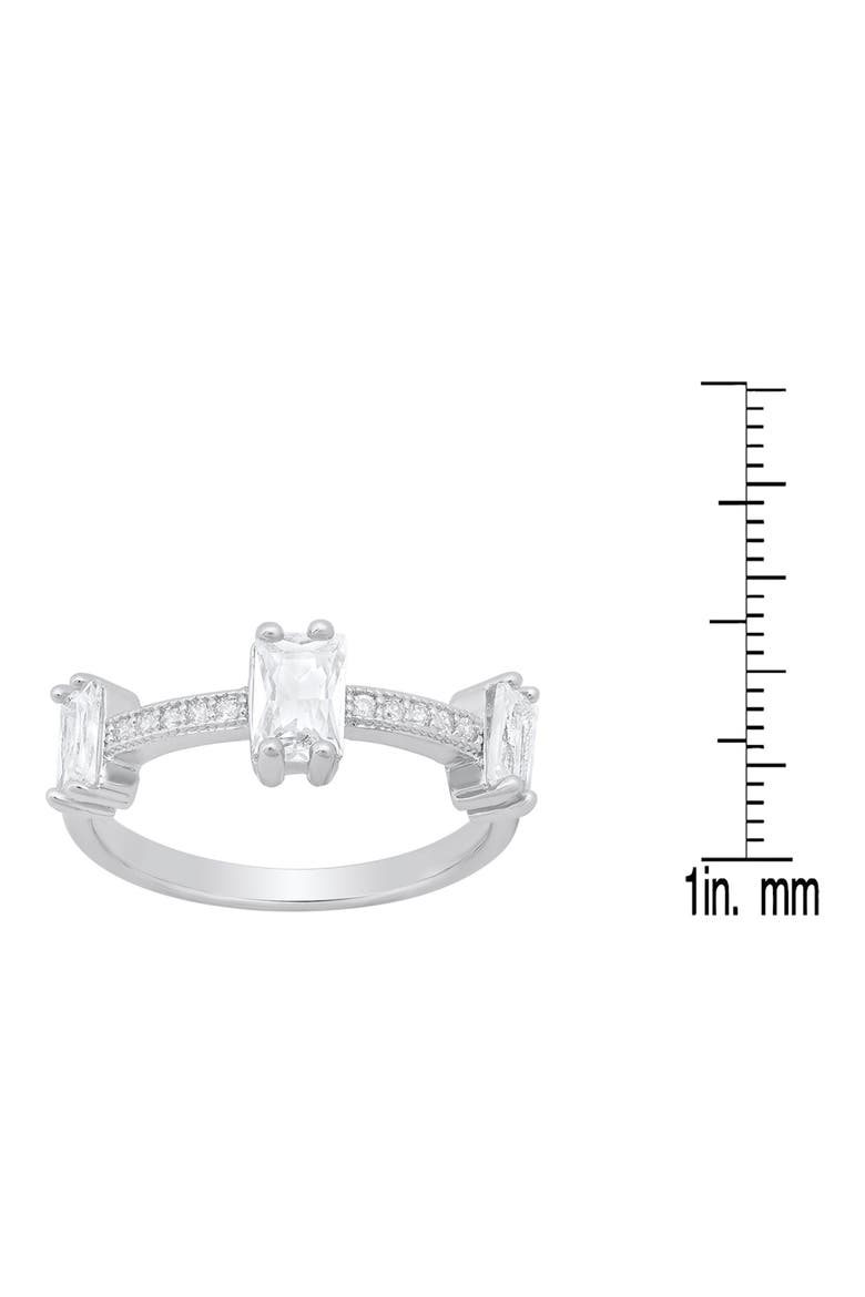 Simulated Diamond RIng, Alternate, color, SILVER