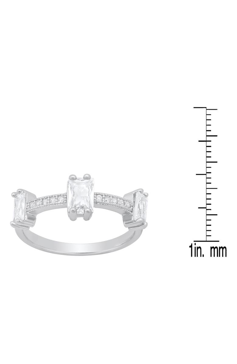 HMY JEWELRY Simulated Diamond RIng, Alternate, color, Silver