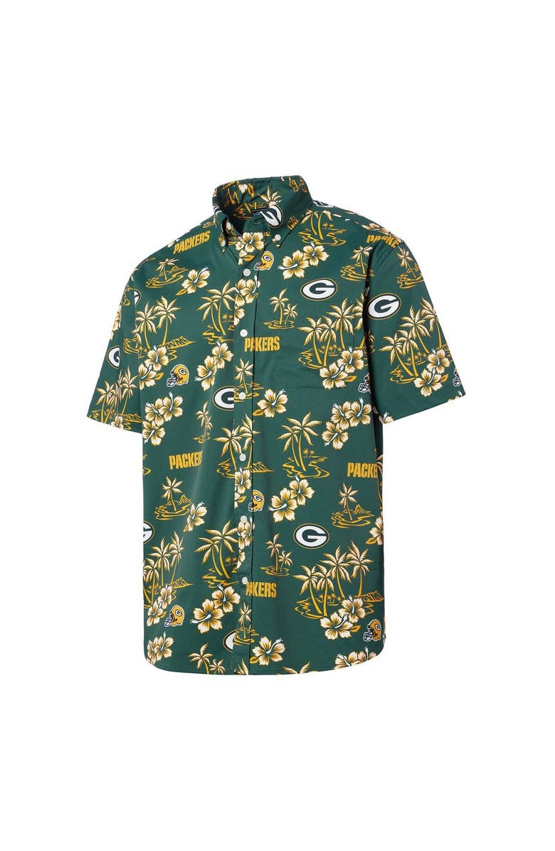 Reyn Spooner Men's Reyn Spooner Green Green Bay Packers Kekai Button-Up Shirt, Alternate, color, 