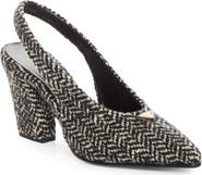 Prada Herringbone Slingback Pump