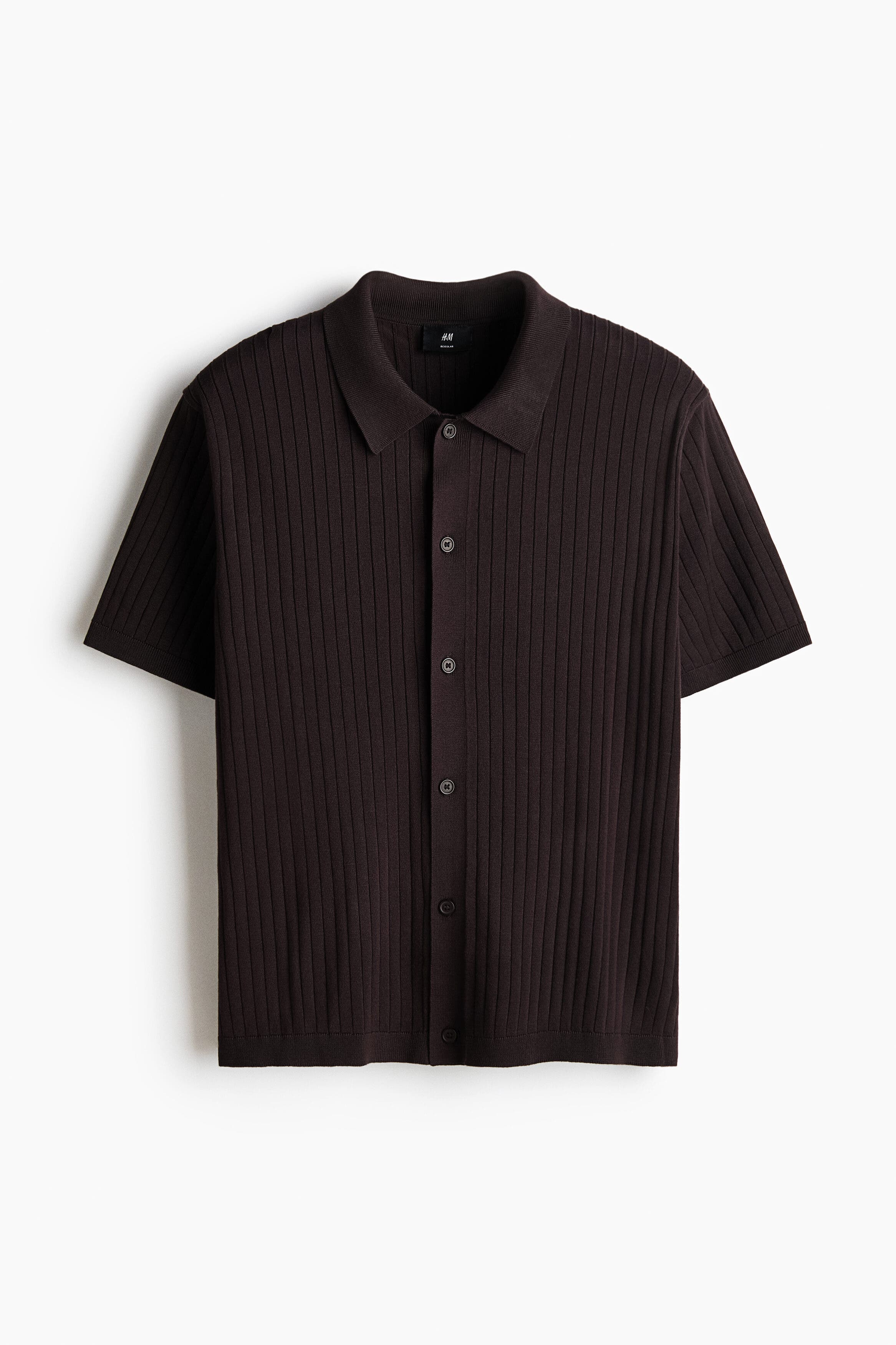 Regular Fit Rib-knit Shirt - image 3