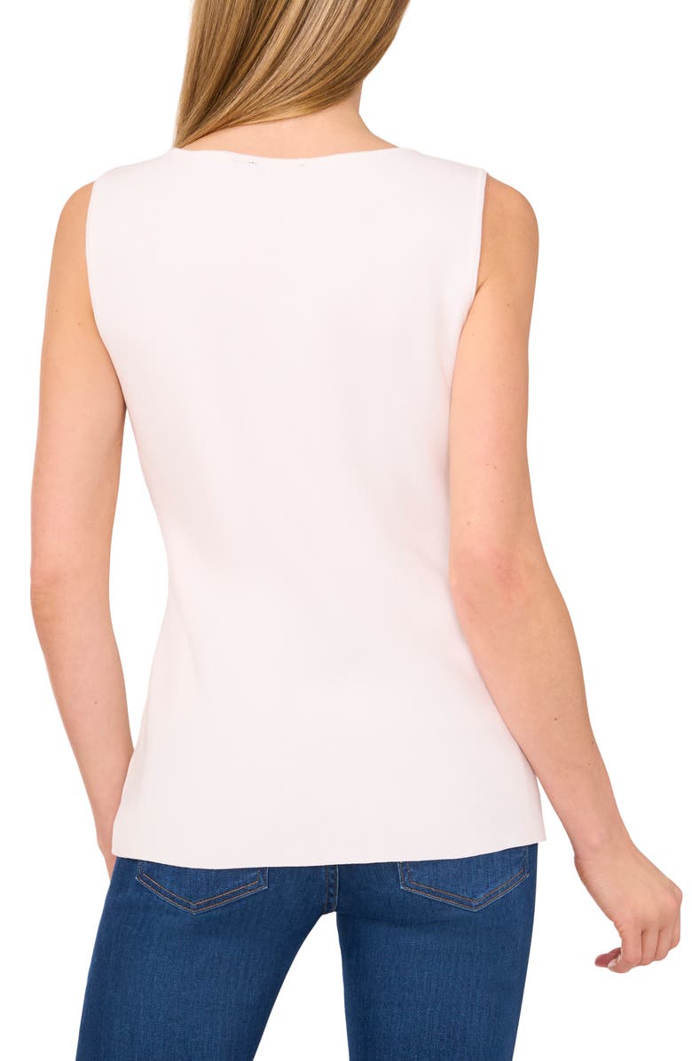 Ted Baker Sleeveless Button-Up Shirt, Alternate, color, New Ivory