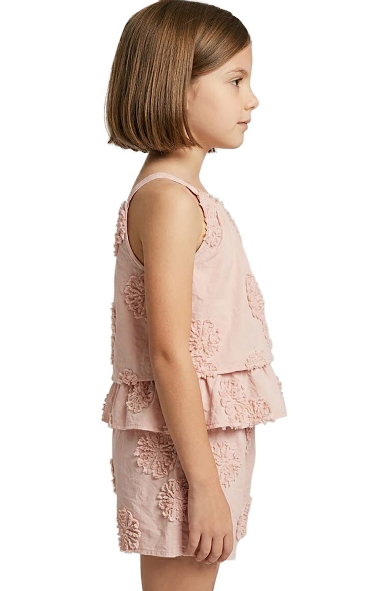 Hayden Girls Kids' Ruffle Embroidered Peplum Cotton Top, Alternate, color, 