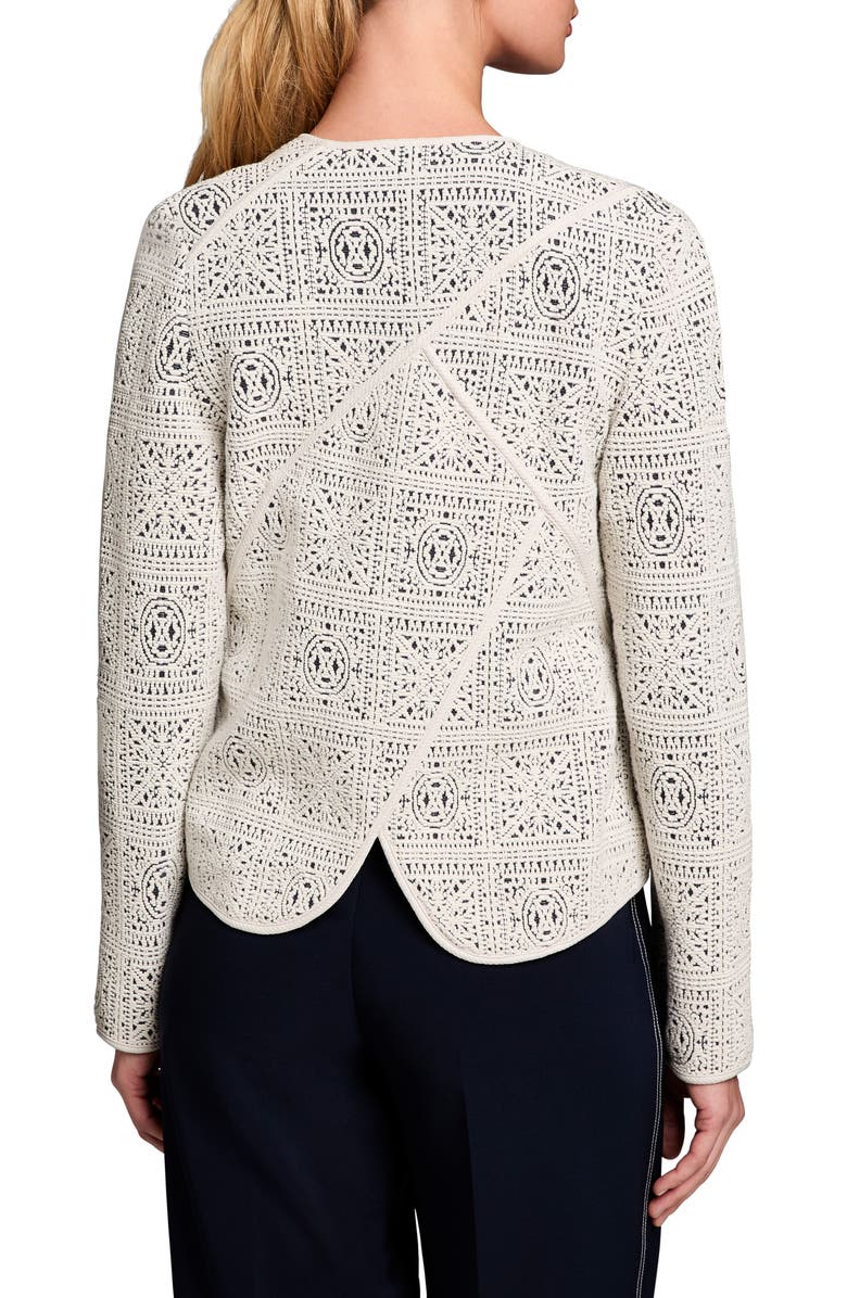 NIC+ZOE Tapestry Knit Jacket, Alternate, color, Cream Multi