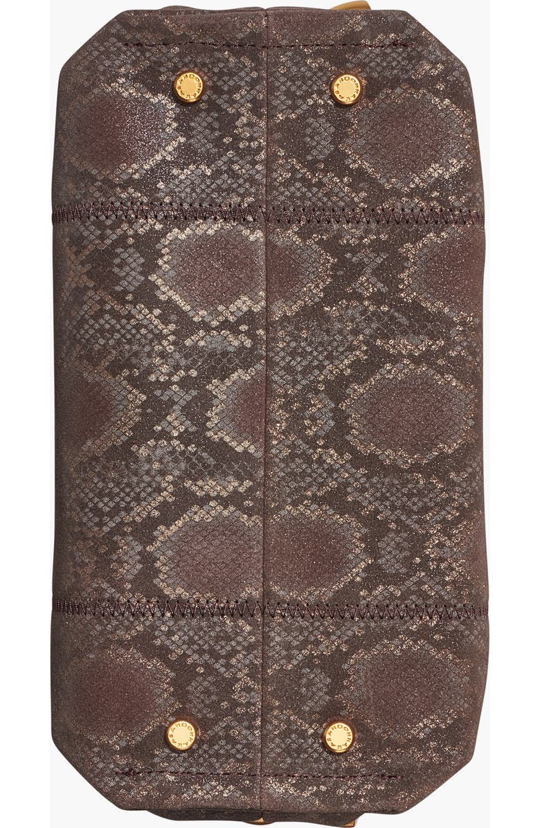 Donna Karan New York Cashmere Python Suede Crossbody, Alternate, color, Brown Multi