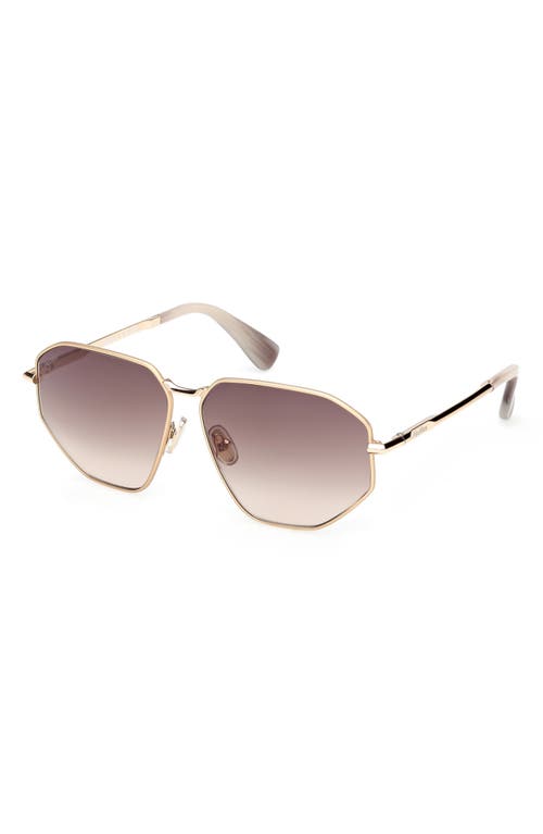 Max Mara Miller 54mm Navigator Sunglasses