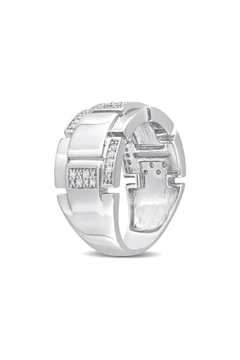 Men's Diamond Ring, Alternate, color, SILVER