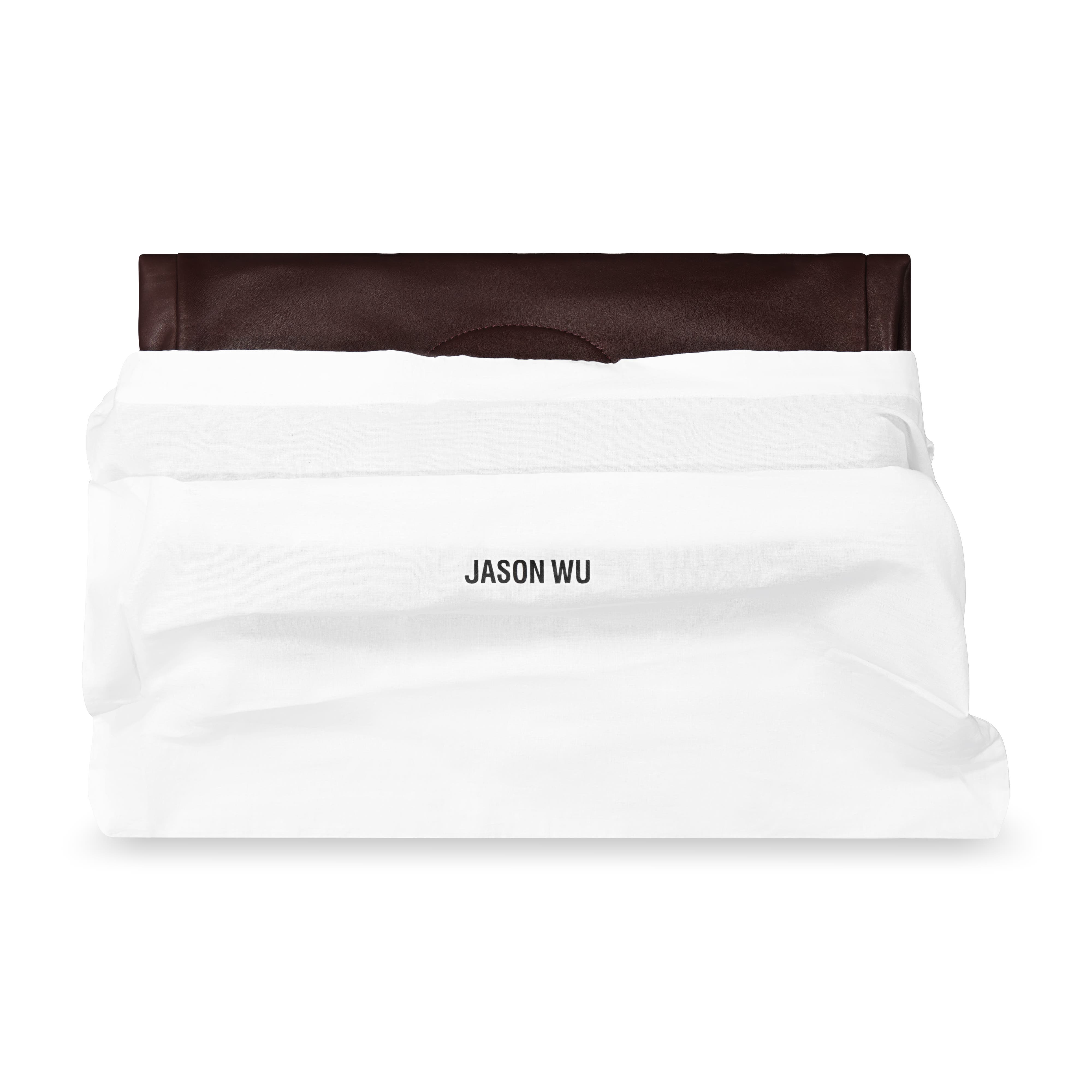 JASON WU Elegant Fold-Over Clutch, Alternate, color, Grape Elfi