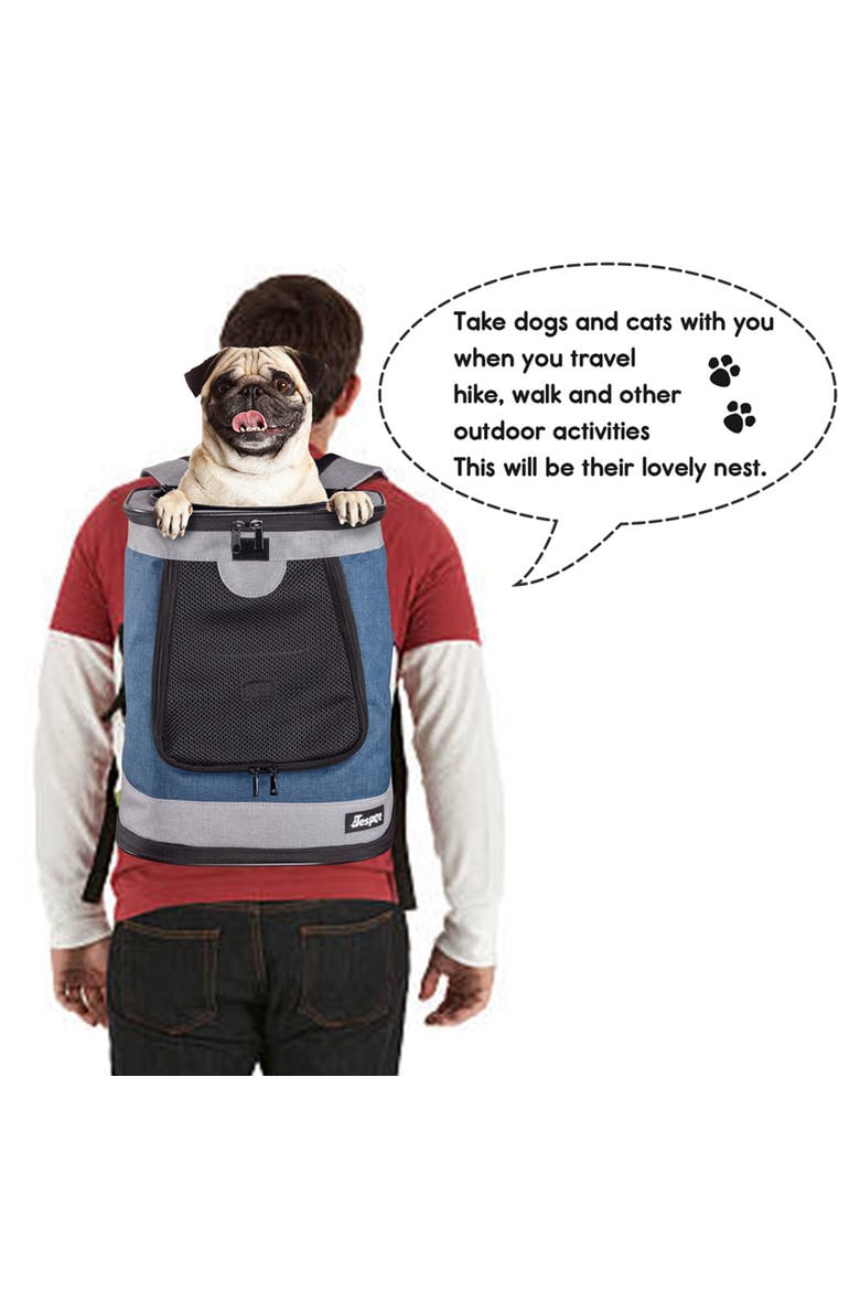 Pet Soft Backpack Carrier 13", Alternate, color, Blue