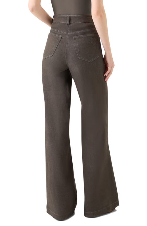Akris Punto Cooper Wide Leg Jeans In Gray