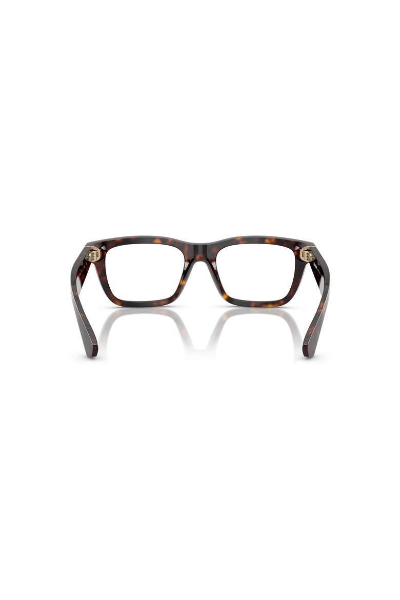 53mm Rectangle optical glasses, Alternate, color, Brown