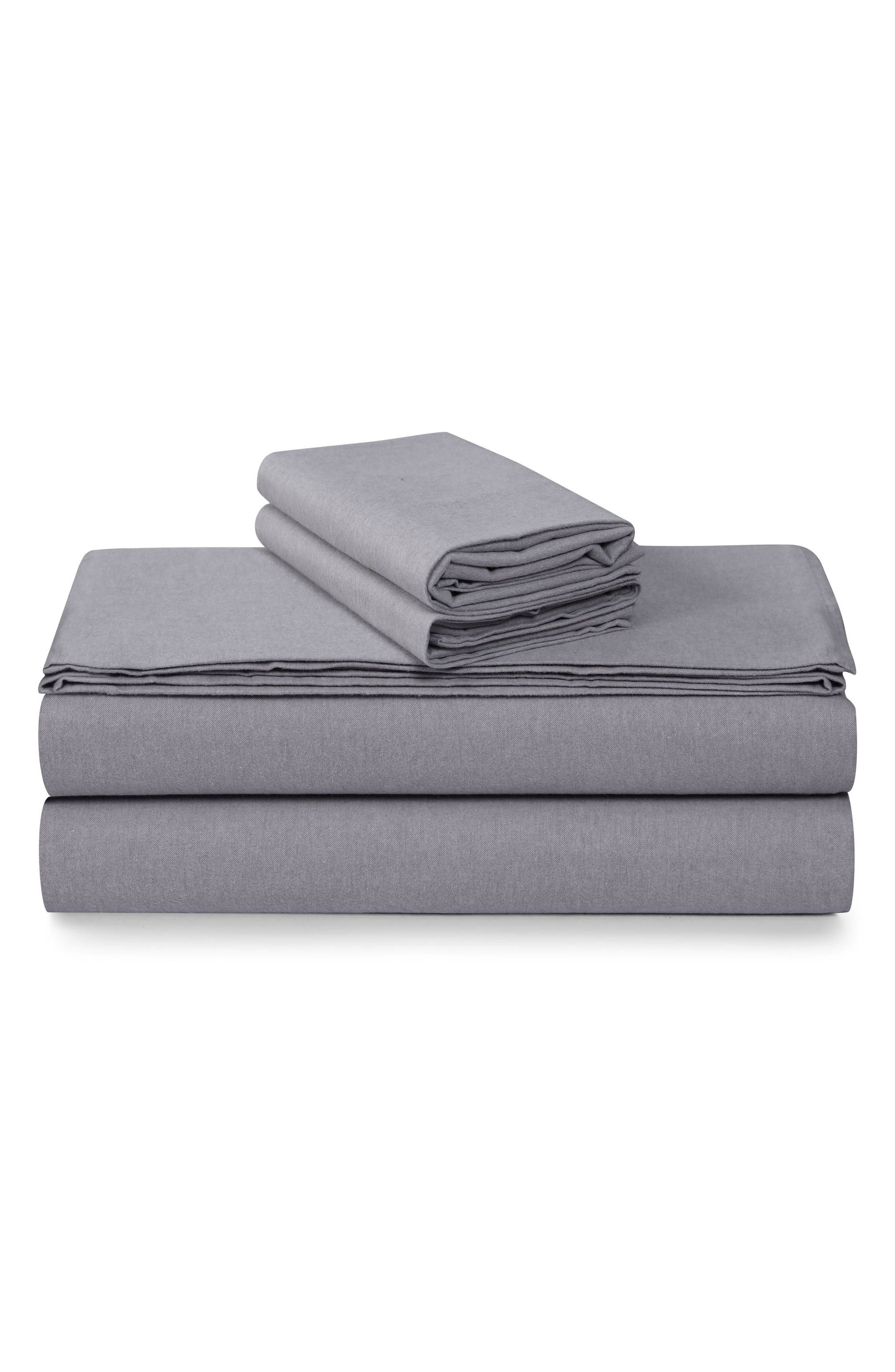 AZORES HOME Yarn Dyed Flannel Sheet Set