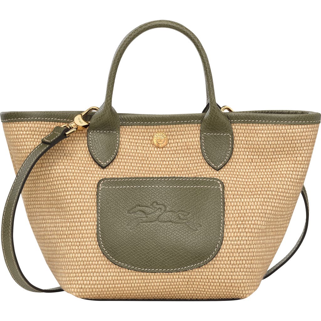Longchamp Extra Small Le Pliage Panier Top Handle Bag In Artichoke