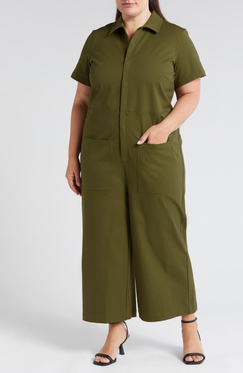 Kate Twill Jumpsuit (Plus)