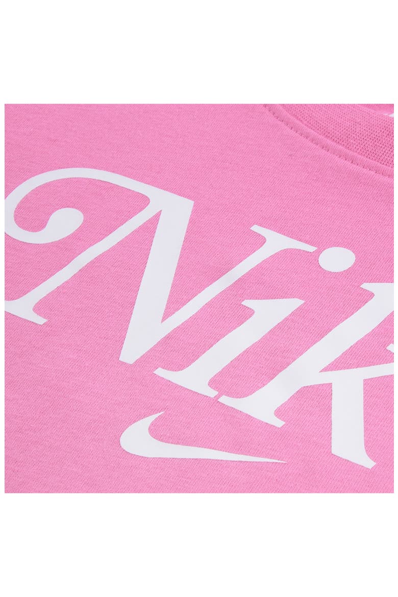 Kids' Logo Tee and Wide Leg Pants Set, Alternate, color, MAGIC FLAMINGO