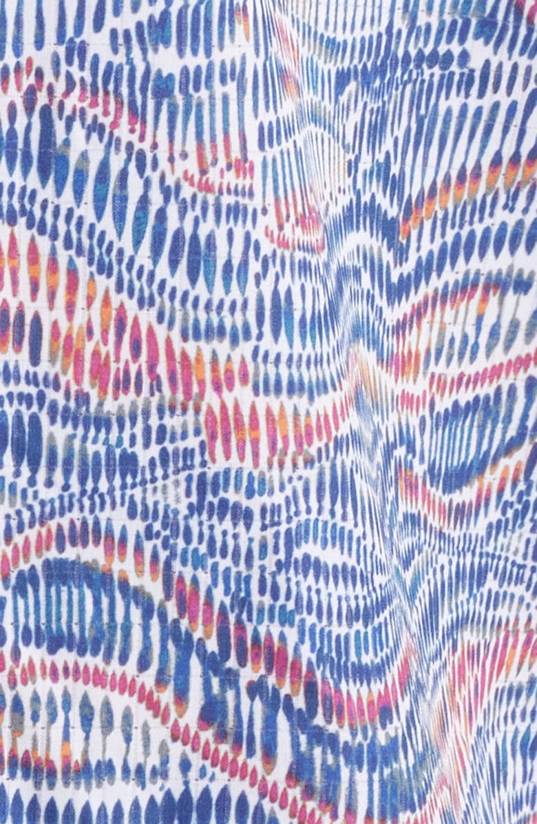 Tommy Bahama Bahama Coast Monte Rio Geo IslandZone<sup>®</sup> Short Sleeve Button-Up Shirt, Alternate, color, Summer Grey