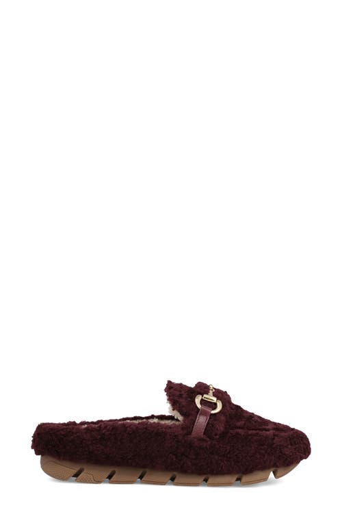 Mia Cocoa Faux Shearling Slipper In Black