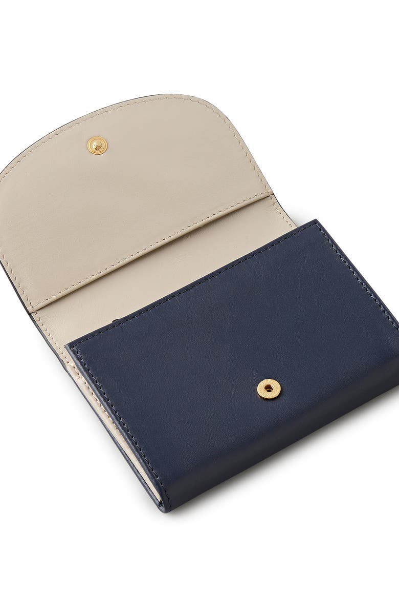 Radley Acorntopia Medium Leather Flapover Wallet, Alternate, color, Ink