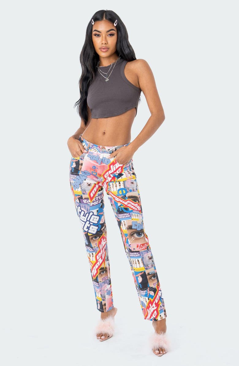 EDIKTED Everyday Ribbed Crop Top, Alternate, color,