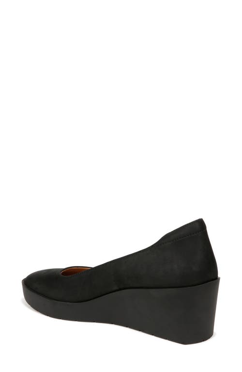 Vionic Sereno I8693l1001 Pump Women 8.5 Black Leather Slip On Wedge Heel Zpo3651 In Black