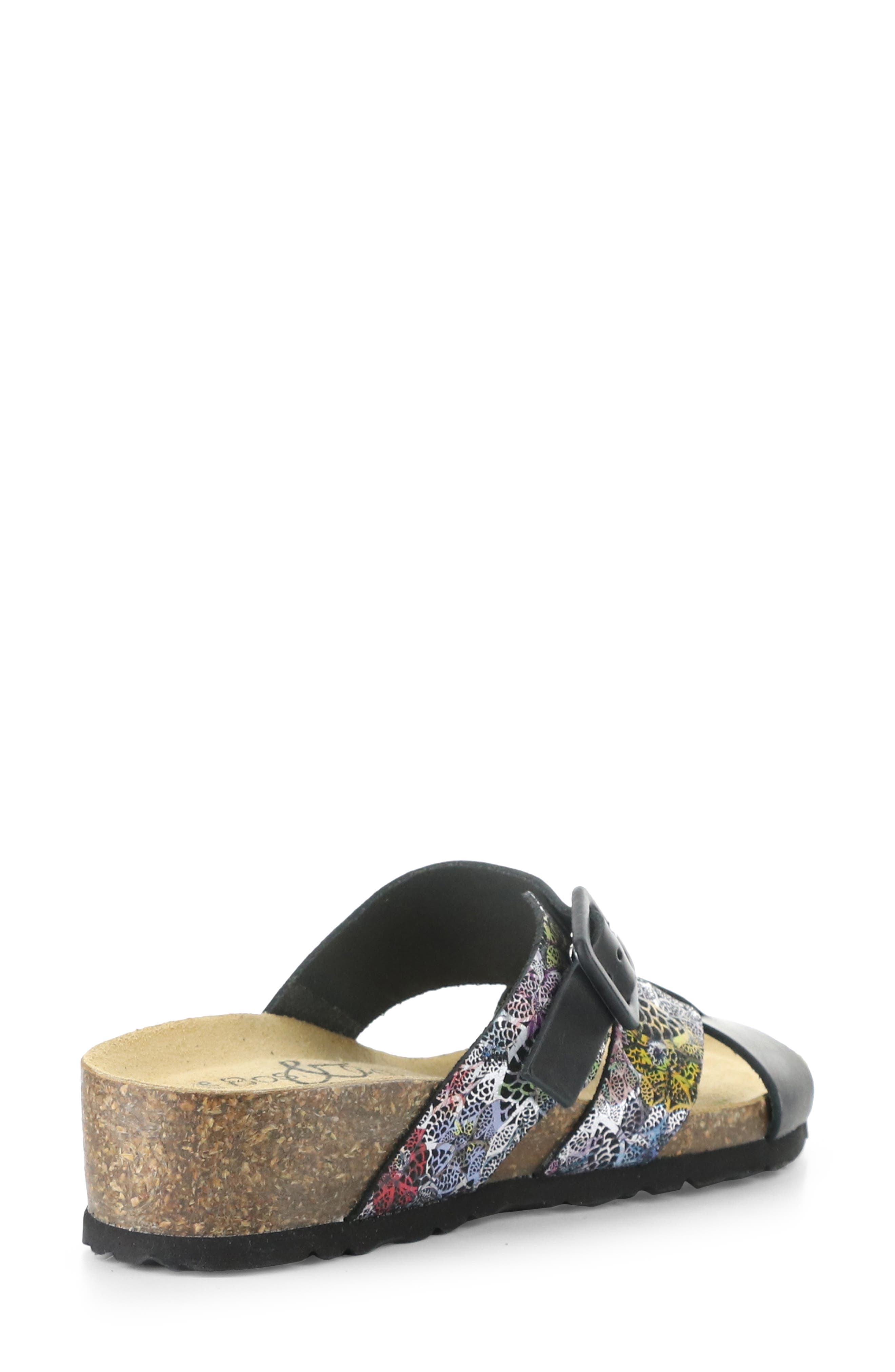 Bos. & Co. Lina Wedge Slide Sandal, Alternate, color, Black