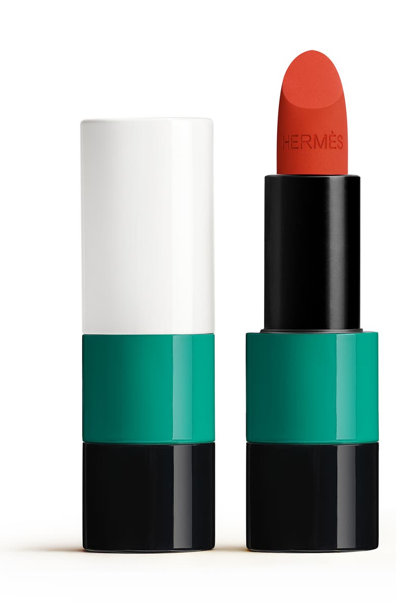 Hermès 71 Orange Brûlé Rouge Hermès - Limited edition matte lipstick, Main, color, 71 Orange Brule
