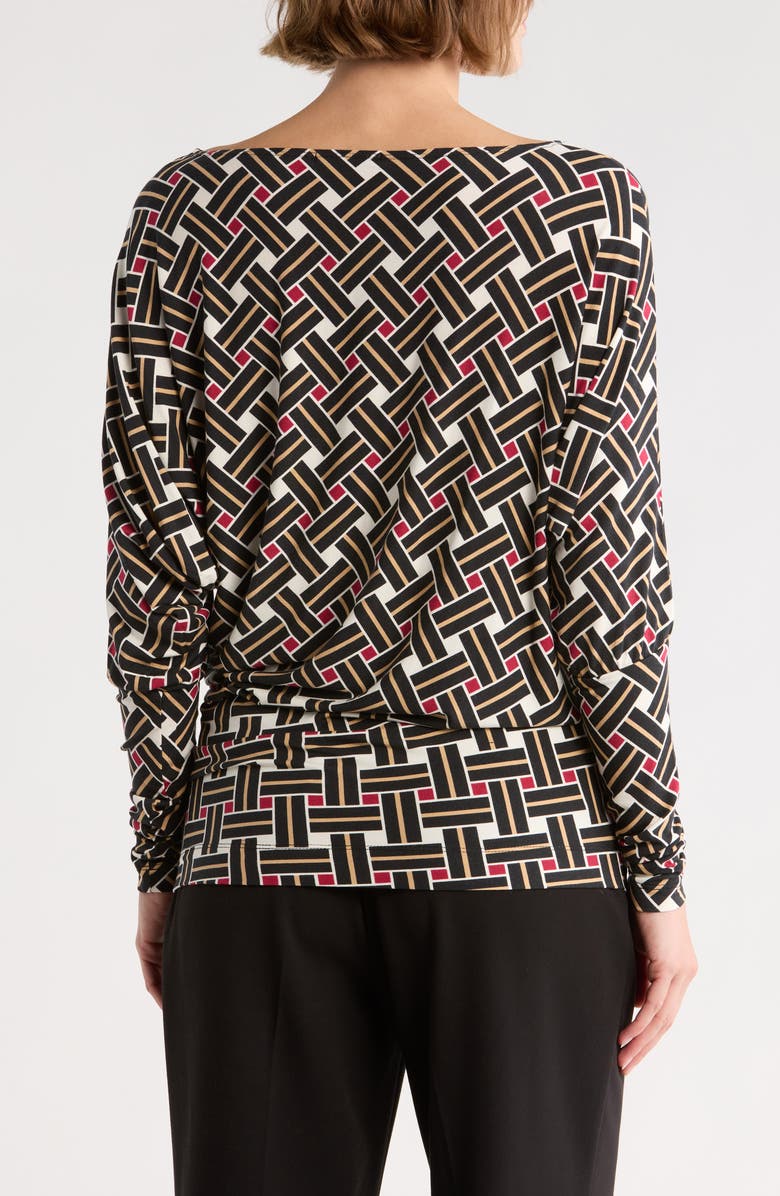 Tart Anita Asymmetric Long Sleeve Top, Alternate, color, Parquet Red