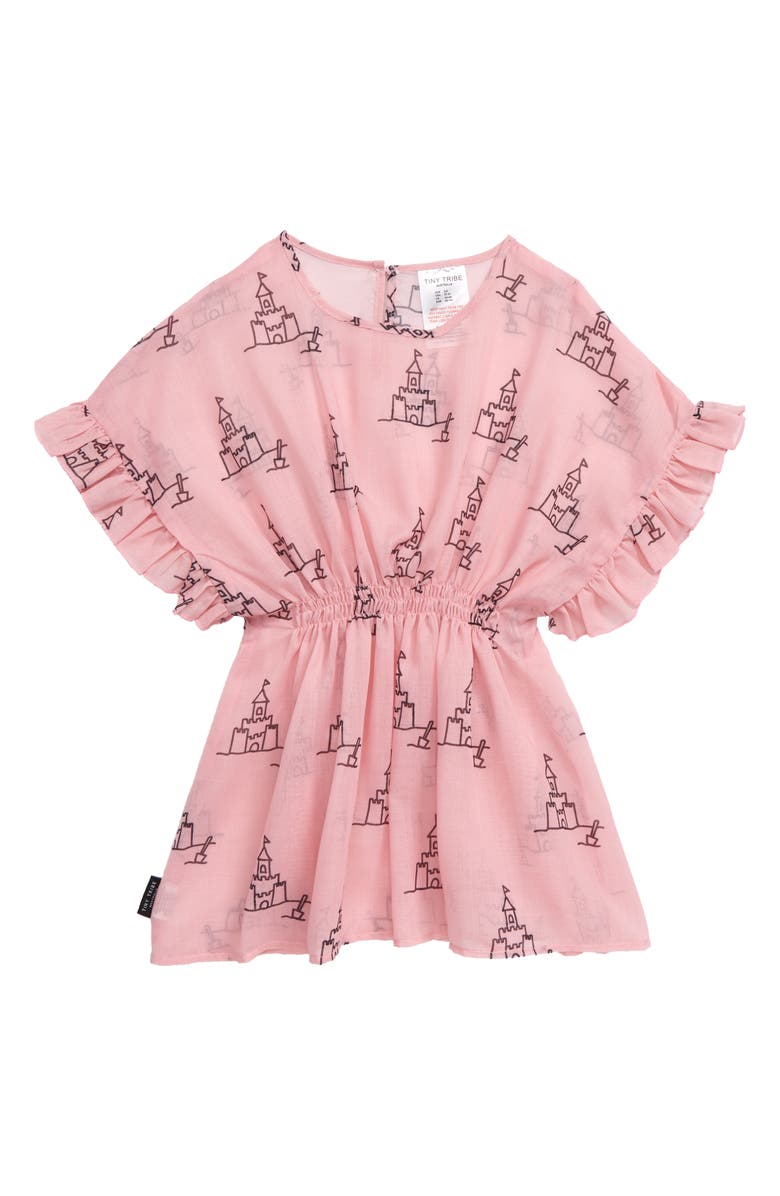 TINY TRIBE Sandcastle Cover-Up Dress, Main, color, 
