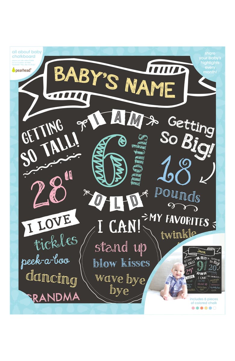 Pearhead All About Baby Chalkboard, Alternate, color,