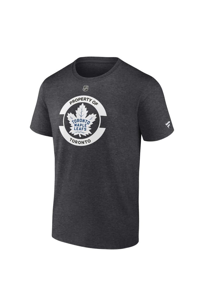 Men's Fanatics Heather Charcoal Toronto Maple Leafs Authentic Pro Core Secondary T-Shirt, Alternate, color, Heather Charcoal