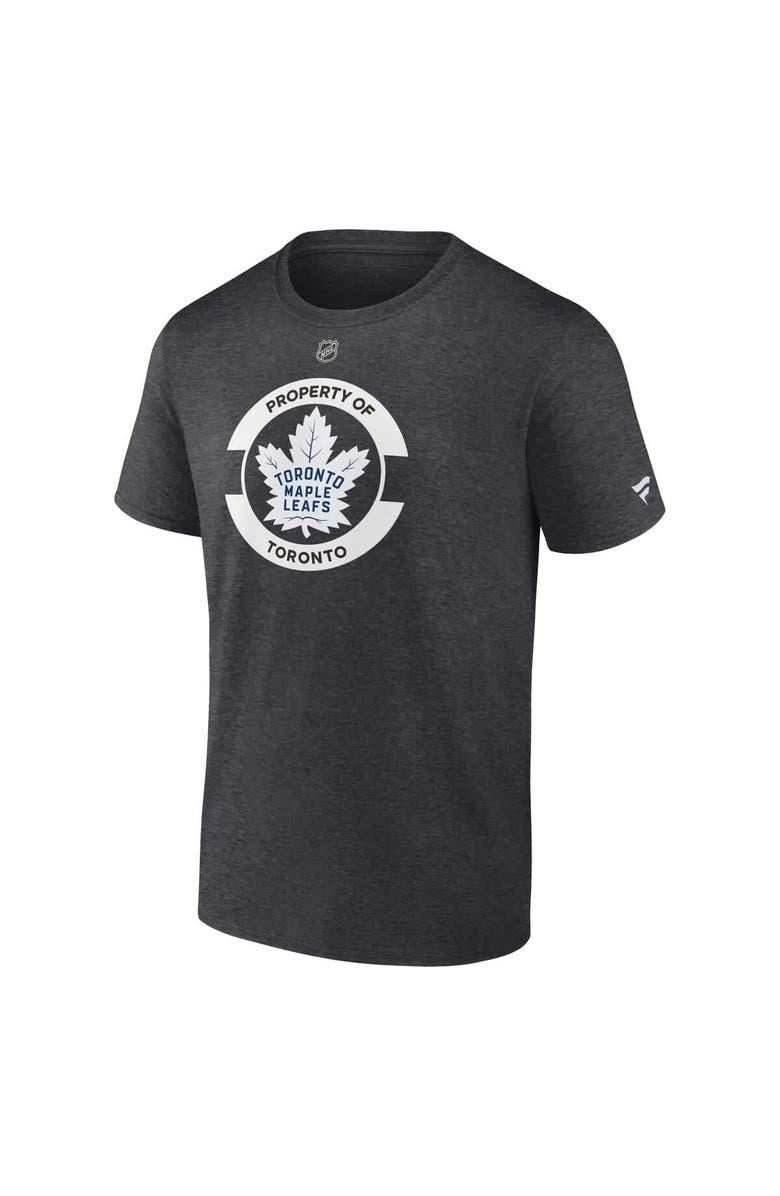 FANATICS Men's Fanatics Heather Charcoal Toronto Maple Leafs Authentic Pro Core Secondary T-Shirt, Alternate, color, Heather Charcoal