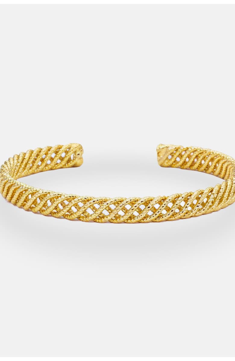 Ivy & Pearl Co. The Wessex Braided Cuff, Main, color, Gold